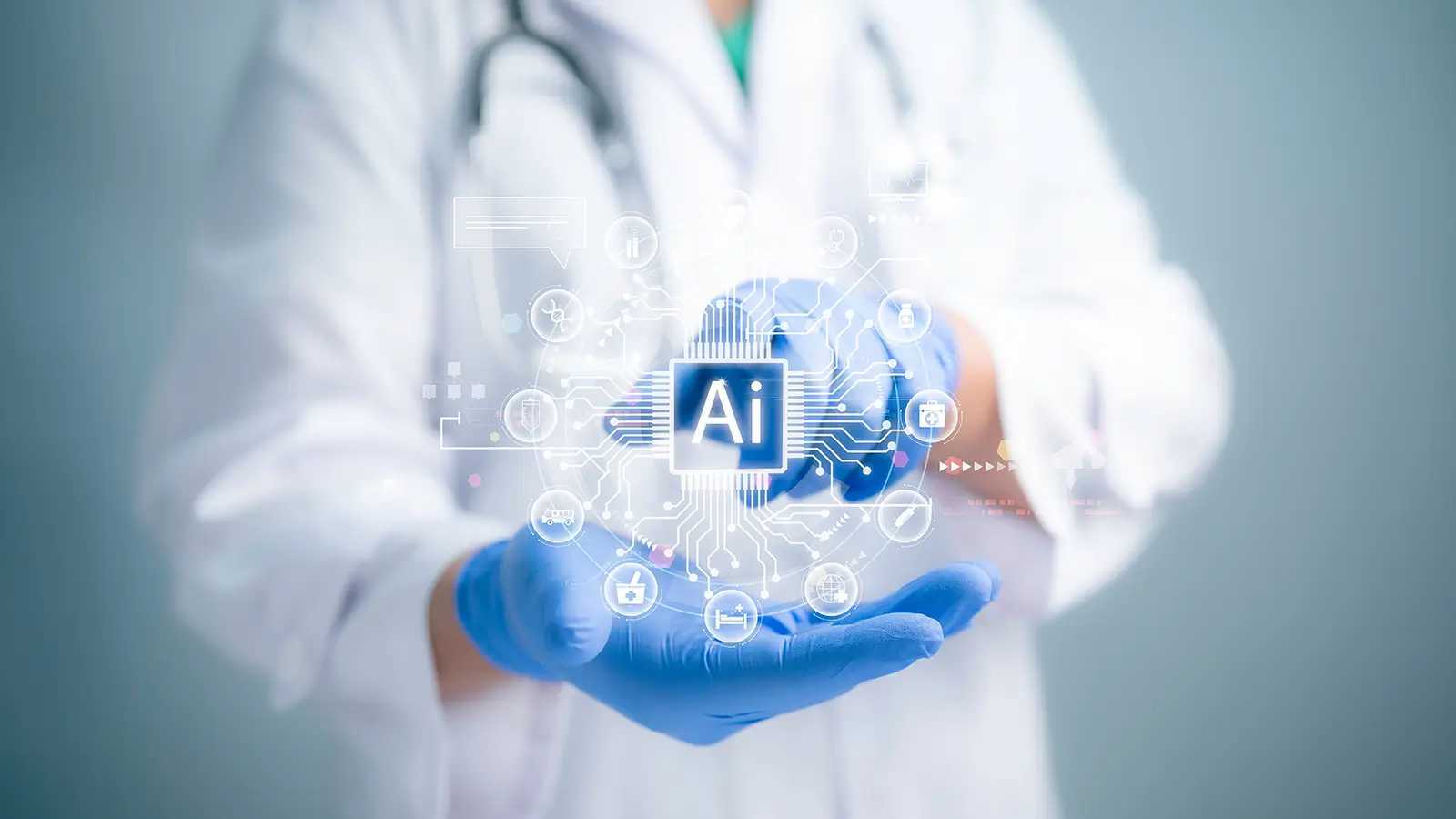 Healthcare AI technology assisting medical practice operations